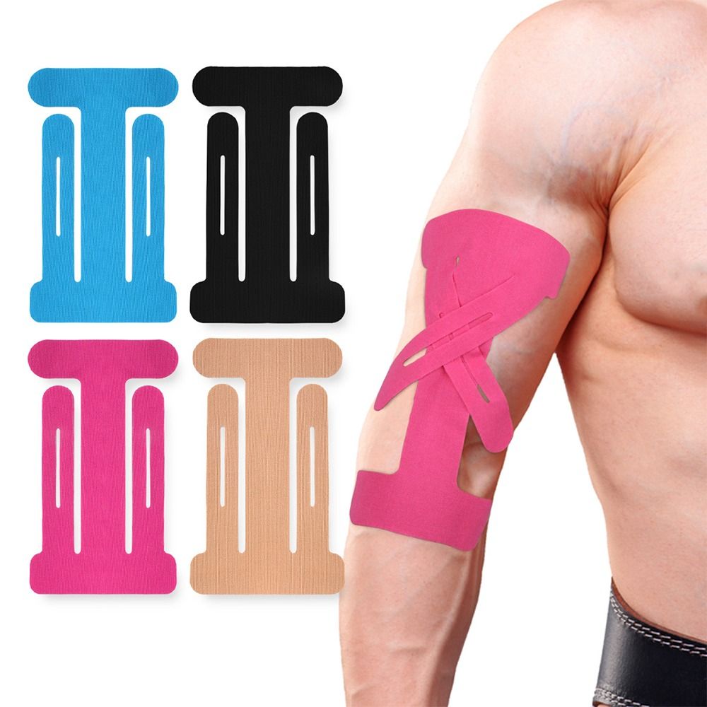 Sports Taping Precut - 10 Stück Stabilitäts-Wasserdichte Ellenbogenbandage Atmungsaktives Vorgeschnittenes