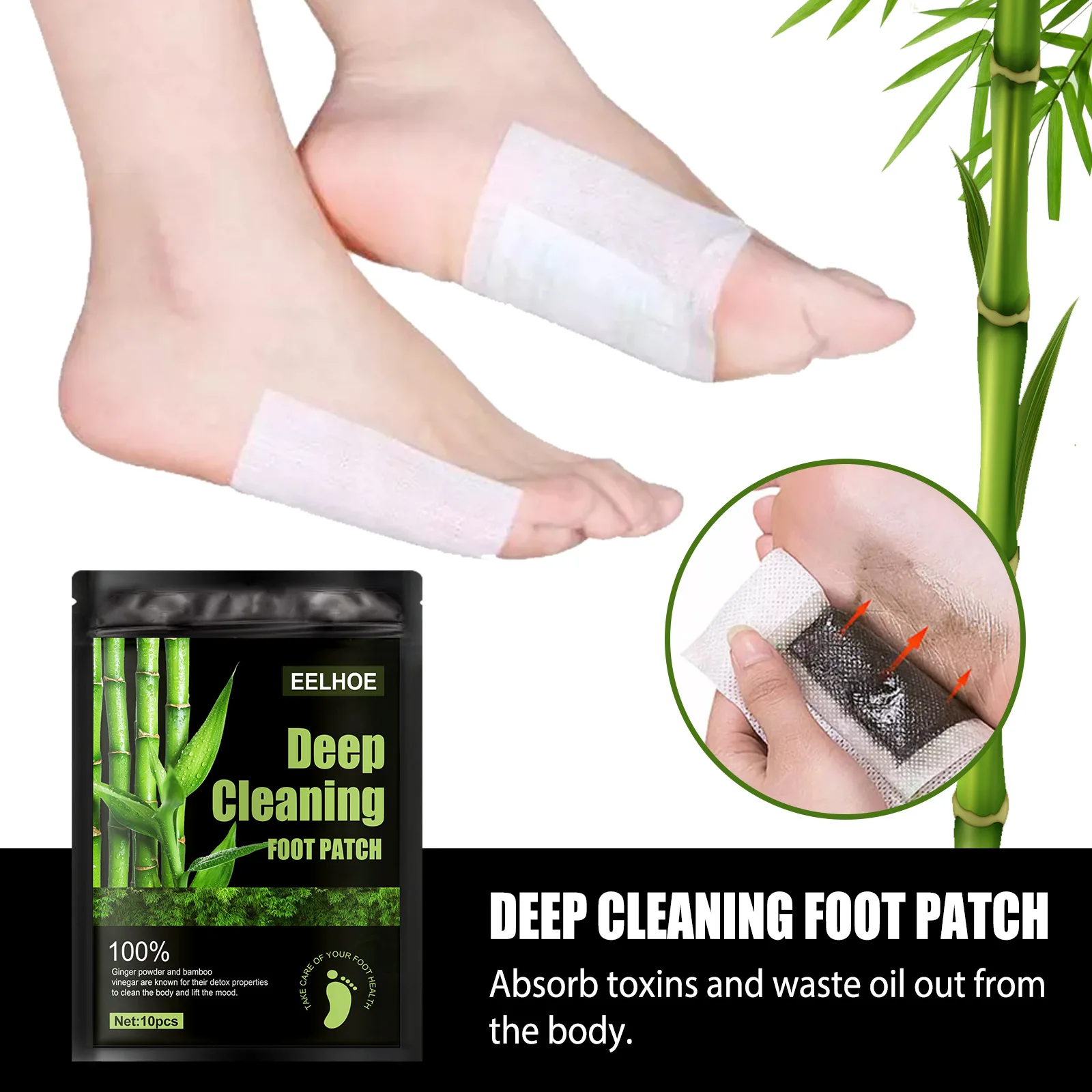 Eelhoe natürlichen Wermut Bamb – Detox Foot Patch Bewertung und Preis