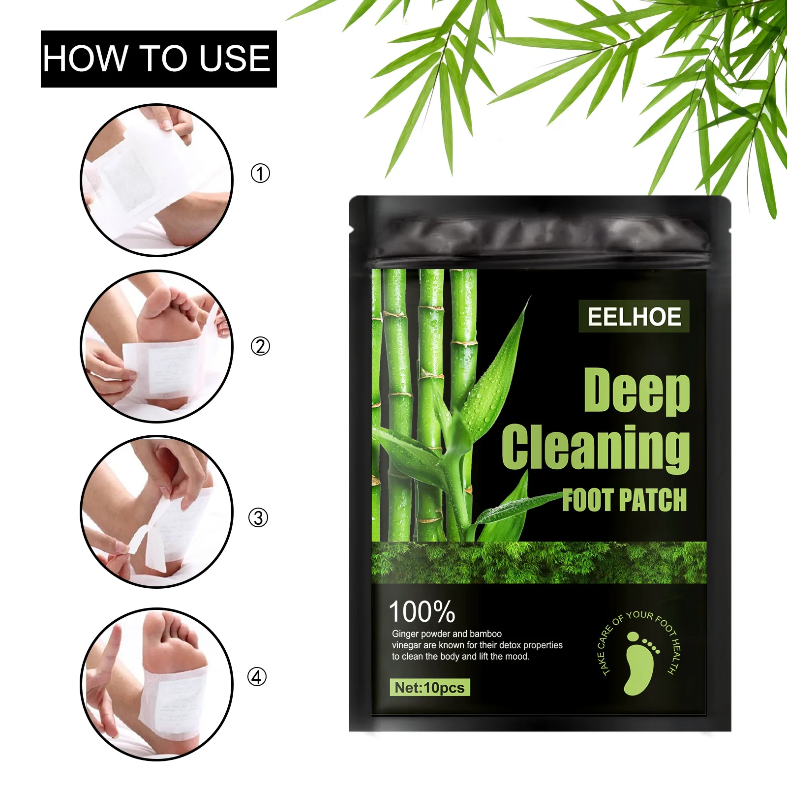 Eelhoe natürlichen Wermut Bamb – Detox Foot Patch Bewertung und Preis