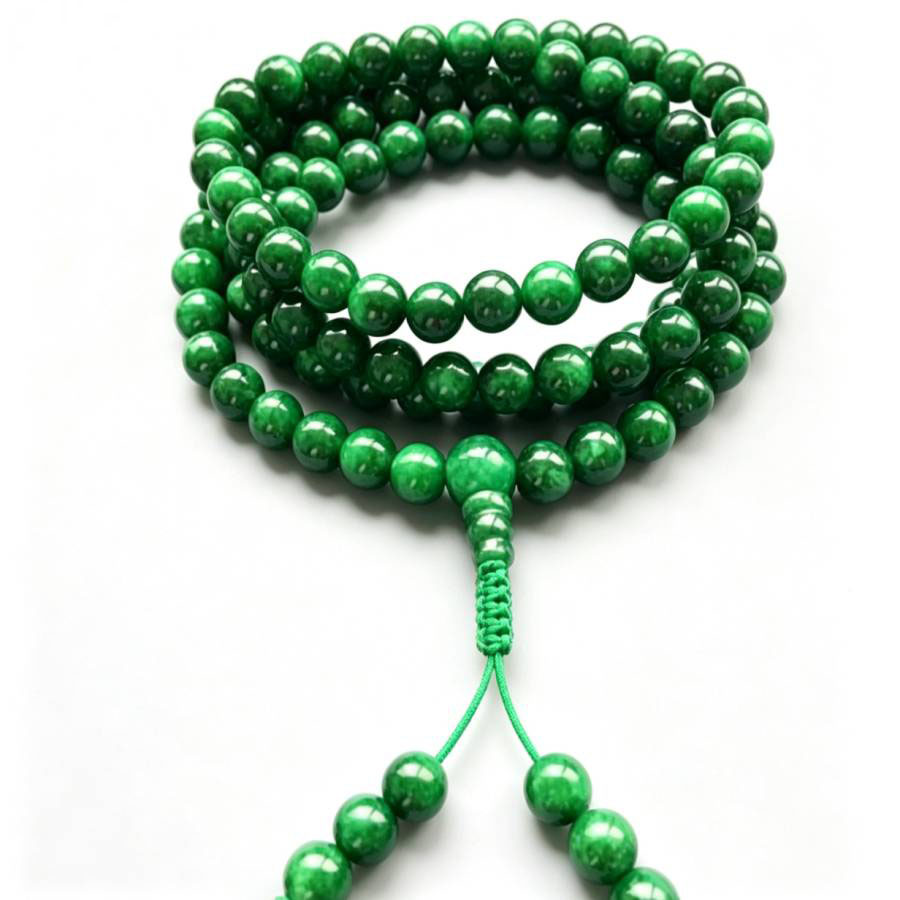 6mm 108 natürliche grüne Jade  – Health Wellness Bracelet Bewertung und Preis