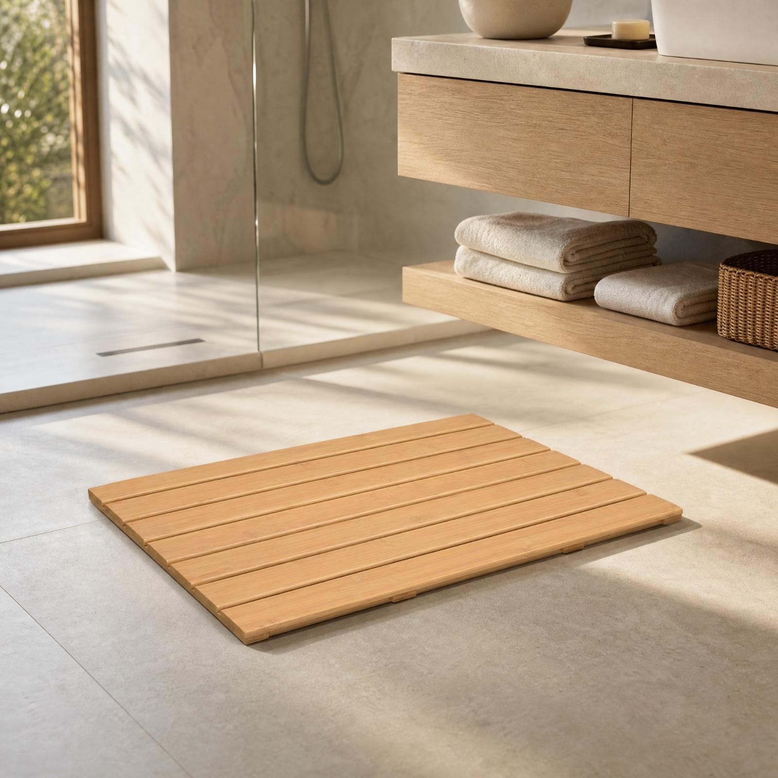 Bambus-Latten-Toilettenmatte,  – Bamboo Bath Mat Bewertung und Preis
