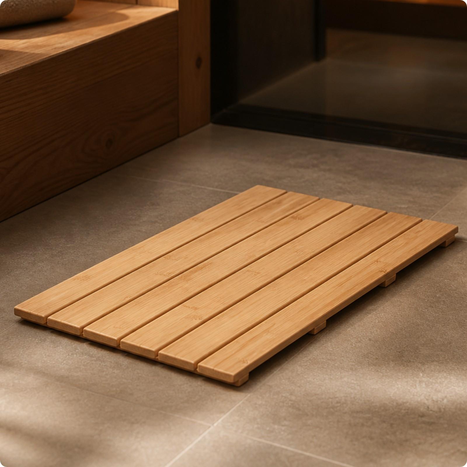 Bambus-Latten-Toilettenmatte,  – Bamboo Bath Mat Bewertung und Preis